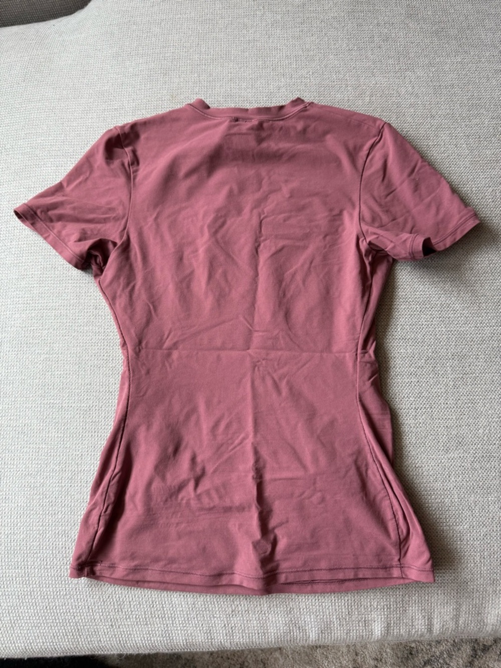 SKIMS Short Sleeve Tee in Dusty Rose - Picture 3 of 3